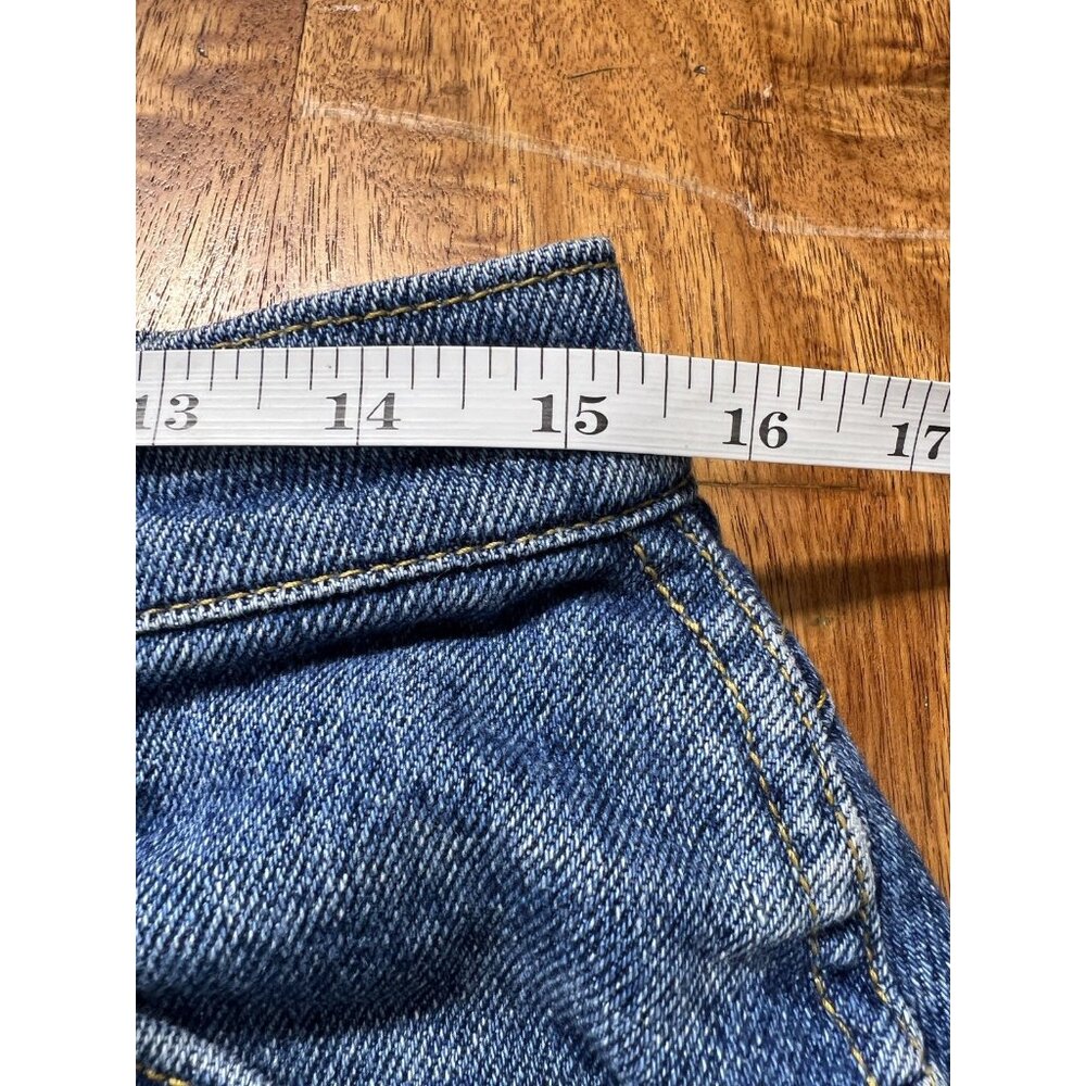 Vtg 80s 90s Lee Jeans Women’s 16 Blue Jeans High Relaxed Tapered Denim Cotton - Picture 3 of 7